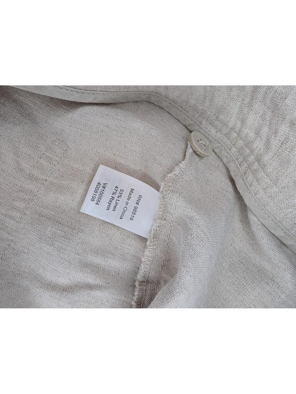 Coldwater Creek Womens Beige Linen Blend Pants Size 18 Relaxed Straight Leg - Picture 7 of 9